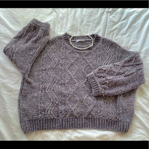 [Bershka] Oversize Purple Sweatshirt